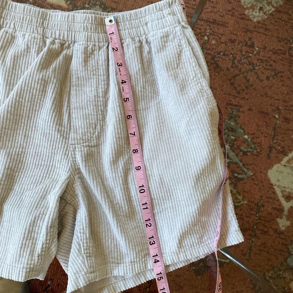 Madewell Corduroy Elastic-Waist Shorts - Cream